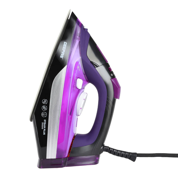 Geepas GSI24025 Ceramic Steam Iron – 3000W, 480ml Water Tank