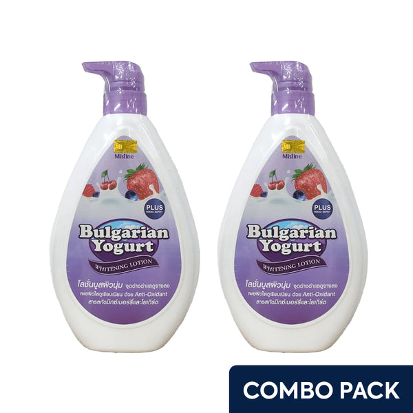 Mistine Bulgarian Yogurt Mixed Berry Whitening Body Lotion -  2 x 500ml Combo