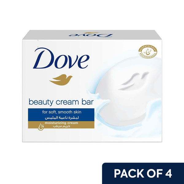 Dove Beauty Cream Bar White 160g - Pack Of 4