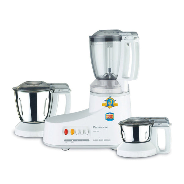 خلاط ومطحنة باناسونيك MX-AC300 - 360 واط، 3 أوعية مع شفرات ساموراي إيدج 